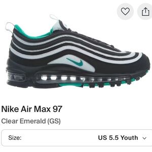 Nike Air Max 97 Size 5.5 Youth